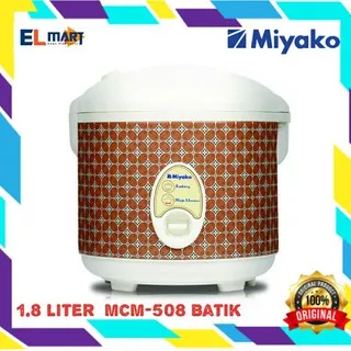 Magic Com 1.8 Liter 3in1 Miyako MCM 508 Rice Cooker Penanak Nasi MCM508 KWG Seri Batik Original