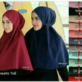 Khimar maryam / bergo naswa / non ped / simple tali / daily hijab / khimar aisyah / siria tali