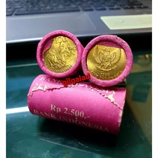 UANG KOIN KUNO 100 RUPIAH KARAPAN SAPI 1998 dalam ROLL ORIGINAL