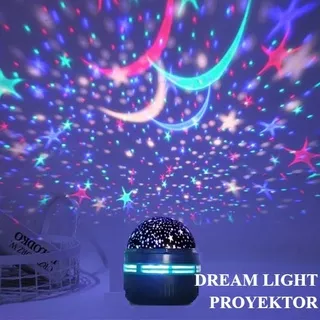 Lampu DISCO / Lampu Tidur Anak / Lampu Dekorasi LED Proyektor Bulan Bintang lampu tidur bintang / lampu kamar anak anak