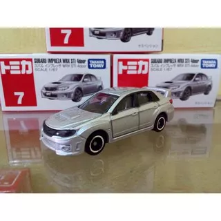 Tomica No 7 Diecast Miniatur Mobil Subaru Impreza WRX STI Takara Tomy Reguler Harga Murah