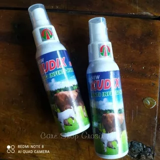 Kudix spray obat scabies, koreng, luka, gudig,eksim pada hewan sapi, kambing, kuda dll 120 ml