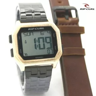 FREE KULIT & BOX / JAM TANGAN PRIA RIP CURL RIPCURL RP DIGITAL KOTAK RANTAI STEEL