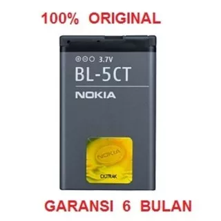 100% ORIGINAL NOKIA Battery BL-5CT / C5-00, C6-01, 5220xm, 6303c, dll   Bergaransi 6-Bulan