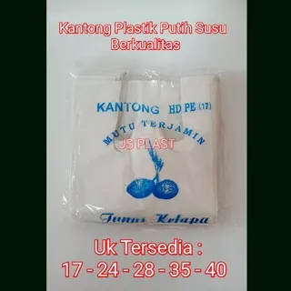 Kantong Plastik Kresek Tebal Putih Ukuran 17 24 28 35 40