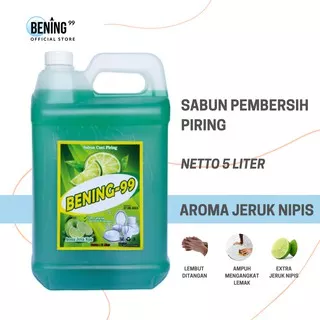 SABUN CUCI PIRING BENING  EXTRA JERUK NIPIS Lembur  & Bersih | Kemasan 5 liter