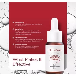 ??arstorejaya?? ELSHESKIN Serum Radiant Skin 20ml Acne Skin Vitamin C Anti-Aging Sebum Reducer