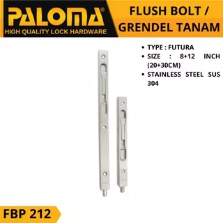 GRENDEL SLOT TANAM FLUSH BOLT PALOMA FBP 212 FUTURA 8+12 (20+30) CM