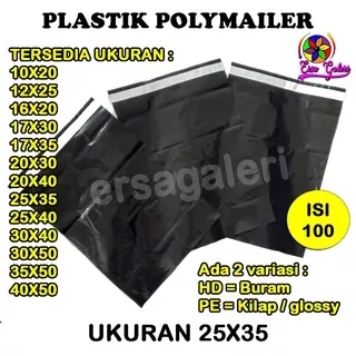 Isi 100 Plastik polymailer 25x35 plastik packing plastik olshop plastik bungkus paket
