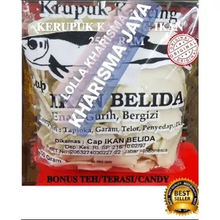 KERUPUK KANCING (COIN) IKAN KHAS CIREBON @250 GRAM GRATIS TERASI