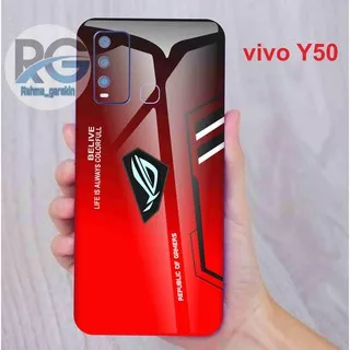 garskin hp vivo Y50 motif ROG code 1-2 free custom motif via chat