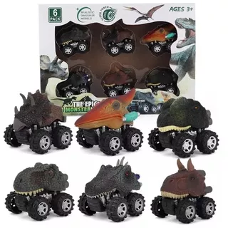 Mainan Mobil Dinosaurus Anak 3D FREE BOX FULL PRINT Car Toys Pull Back Dino Kado Mainan Anak Bayi Baby Toys