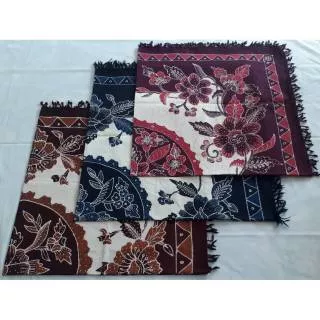 Taplak Meja Makan Batik 4 Kursi Batik Tulis