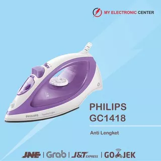 Setrika Listrik Gosokan Uap Philips GC1418 FeatherLight Steam For Baju Pakaian