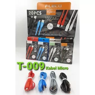 Kabel Charger FLECO T-009 USB Micro PERPCS Kabel Data FLECO T009 Kabel Casan FLECO T009 Micro