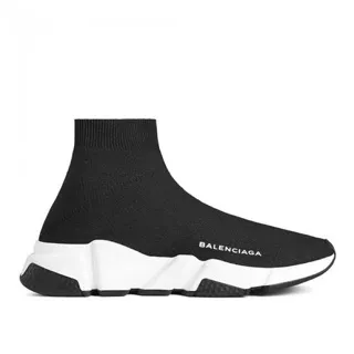 PREMIUM ORIGINAL SEPATU SNEAKER SNEAKERS BALENCIAGA SPEED TRAINER FULL ALL TRIPLE BLACK WHITE HITAM