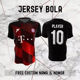 Jersey Bayern Munchen Klub Bola Baju Kaos Custom Nama dan Nomor Punggung - 133