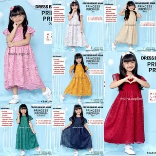 PREMIUM DRESS BRUKAT KONDANGAN ANAK PRINCESS 0-9 TAHUN PAUD SD MURAH