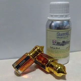 ZAFRAN RED | 6 ml Botol Kubah Emas | Bibit Parfum Original Non Alkohol | Surrati