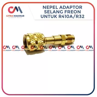 Adaptor Selang Manifold R32 R410 Konektor Connector Freon Refrigrant R 32 R 410 R410a AC Nepel R22