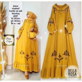 Bella Rosa ORI by Ama Najwa Gamis Dress Jeans Levis Jumbo