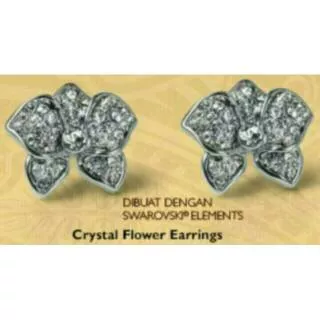 Crystal Flower Necklace & Earrings