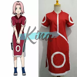 Naruto Haruno Sakura Child ver Cosplay Costume Anime Female