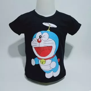 kaos oblong anak perempuan /cewek 1 sampaI 6 tahun Doraemon Fly / baju anak perempuan / kaos anak