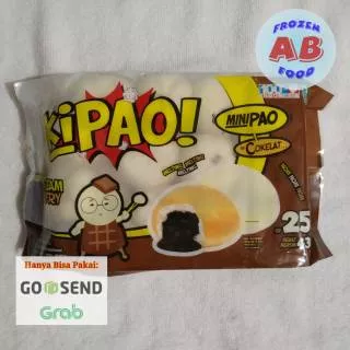 Kipao Minipao Cokelat 430 gram isi 25 pcs Ki Pao Mini Pao Cokelat Bakpao Mini Coklat Pao Mini Coklat