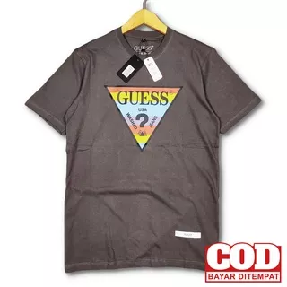 KAOS GUESS ORIGINAL BAHAN KATUN COMBAD 30S BAJU DISTRO PRIA ORIGINAL LENGAN PENDEK UNISEX PRIA / WANITA