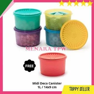 Tupperware Midi Deco Canister 5pcs