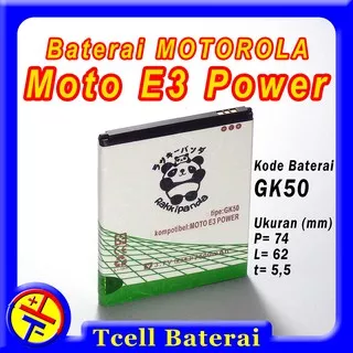 Baterai MOTOROLA Moto E3 Power GK50 Rakkipanda Battery batre batere batrai Batrei GK 50