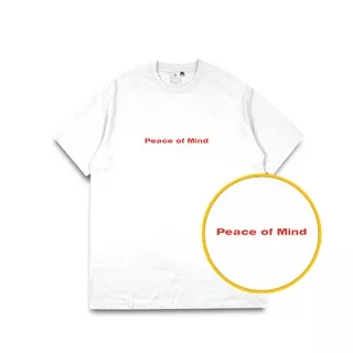 Bankey Quotes T-Shirt - Kaos Kata-kata Peace Of Mind White