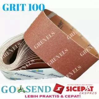 AMPLAS BELT SANDER 100X610MM / KERTAS REFILL GRIT #100 MESIN AMPLAS EKAMANT