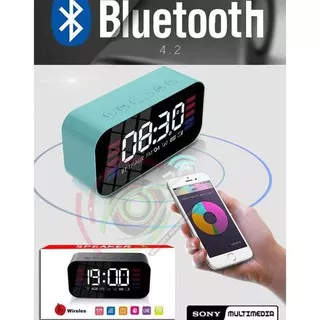 SONY S65 LED Clock Alarm Bluetooth Speaker EQ Stereo Mirror Screen