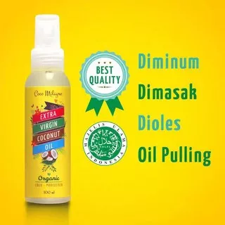 (100ml) Organic Virgin Coconut Oil Coco Milagro 100ml VCO 100 ml Organik Minyak Kelapa Carrier Oil