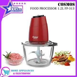 Chopper Cosmos FP313 - Food Prosessor With Turbo Knob 1.2Liter Cosmos FP-313 / FP 313 / FP313 RESMI