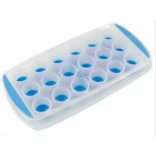 Cetakan Es Silikon dengan Tutup Cetakan Batu Es Ice Try Mold Cube Cover Tempat Es Batu