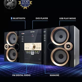 Buruan Serbu] Dvd Mini Compo Xcel Hifi Polytron Xl2910 Tape Bluetooth Usb Radio