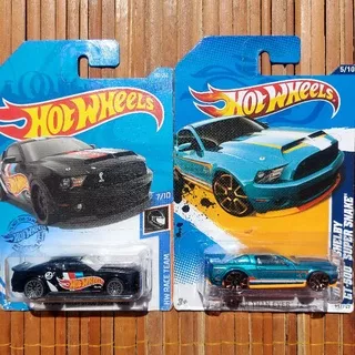 HOTWHEELS 10 FORD SHELBY GT-500 GT500 SUPER SNAKE 2012 HIJAU 2019 HITAM - FASTER THAN EVER FTE TEAM HOTWHEELS