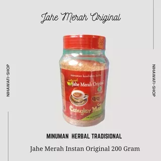 Jahe Merah Bubuk Cap Cangkir Mas Original 200 Gram Minuman Kesehatan Alami