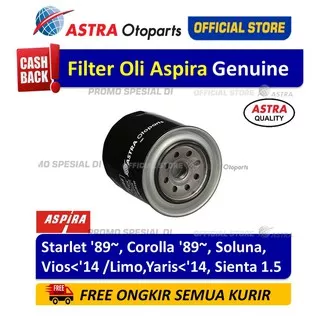 Filter Oli/ Oil Filter Aspira STARLET '89~, COROLLA '89~, SOLUNA, VIOS < 2014, YARIS < 2014, dll