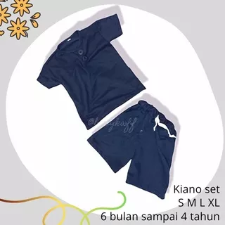 [TERMURAH] Kiano Set Unisex Baby Terry Fit to Longgar Untuk Bayi 4 5 6 7 8 9 10 11 12 13 14 15 16 17 18 bulan 1 2 3 4 tahun Piyama Pendek Bukan Libby Kaos Anak Anti Gerah Atasan Bayi Baju Bayi Kemeja Celana Pendek Bayi Piyama Setelan Bayi Stelan Anak