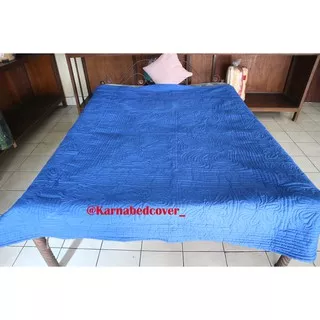 Perlengkapan Kamar Tidur Bedcover Polos warna Biru Langit Double Ukuran 200 x 240 Bali/ BEDCOVER POLOS WARNA BIRU