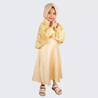 Set gamis Cape brokat ANAK