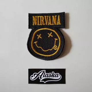 PATCH BORDIR EMBLEM BAND NIRVANA AKSESORIS JAKET TAS TOPI CELANA