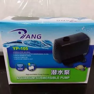 (COD) YANG YP 105 POMPA AIR CELUP AQUARIUM FILTER DAN HIDROPONIK