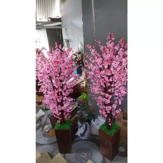 Bunga sakura artificial 160cm - Bunga Sakura hiasan - Bunga Artificial Hiasan - Bunga Sakura Plastik tinggi 160cm