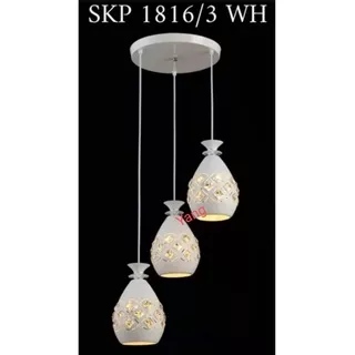 Lampu hias gantung minimalis SKP1816/3 deko meja makan, r tamu, keluarga