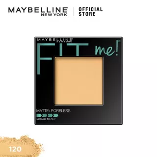 Maybelline Fit Me Matte + Poreless Powder Foundation Make Up - 120 Classic Ivory (Matte Foundation)